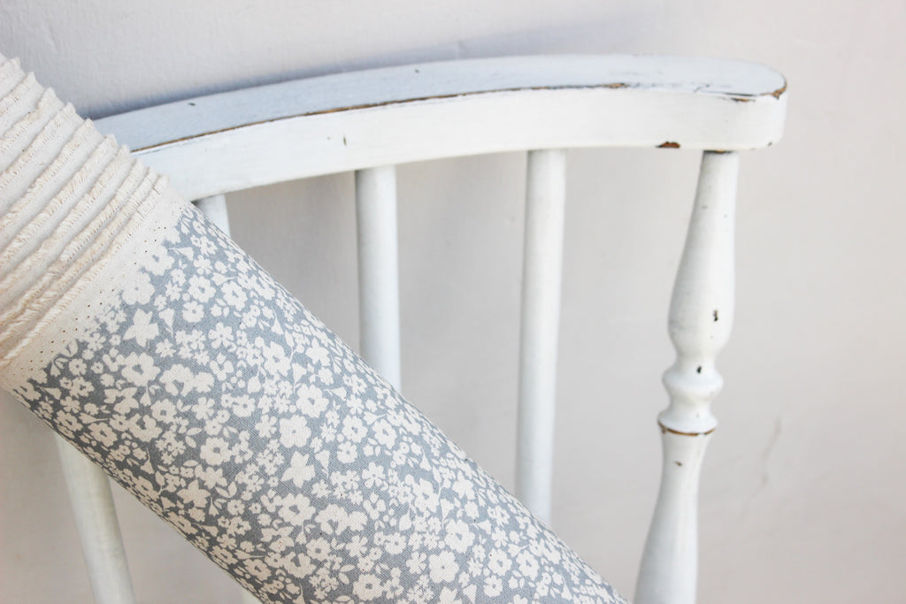 Fabric | Grey Fields of Flowers