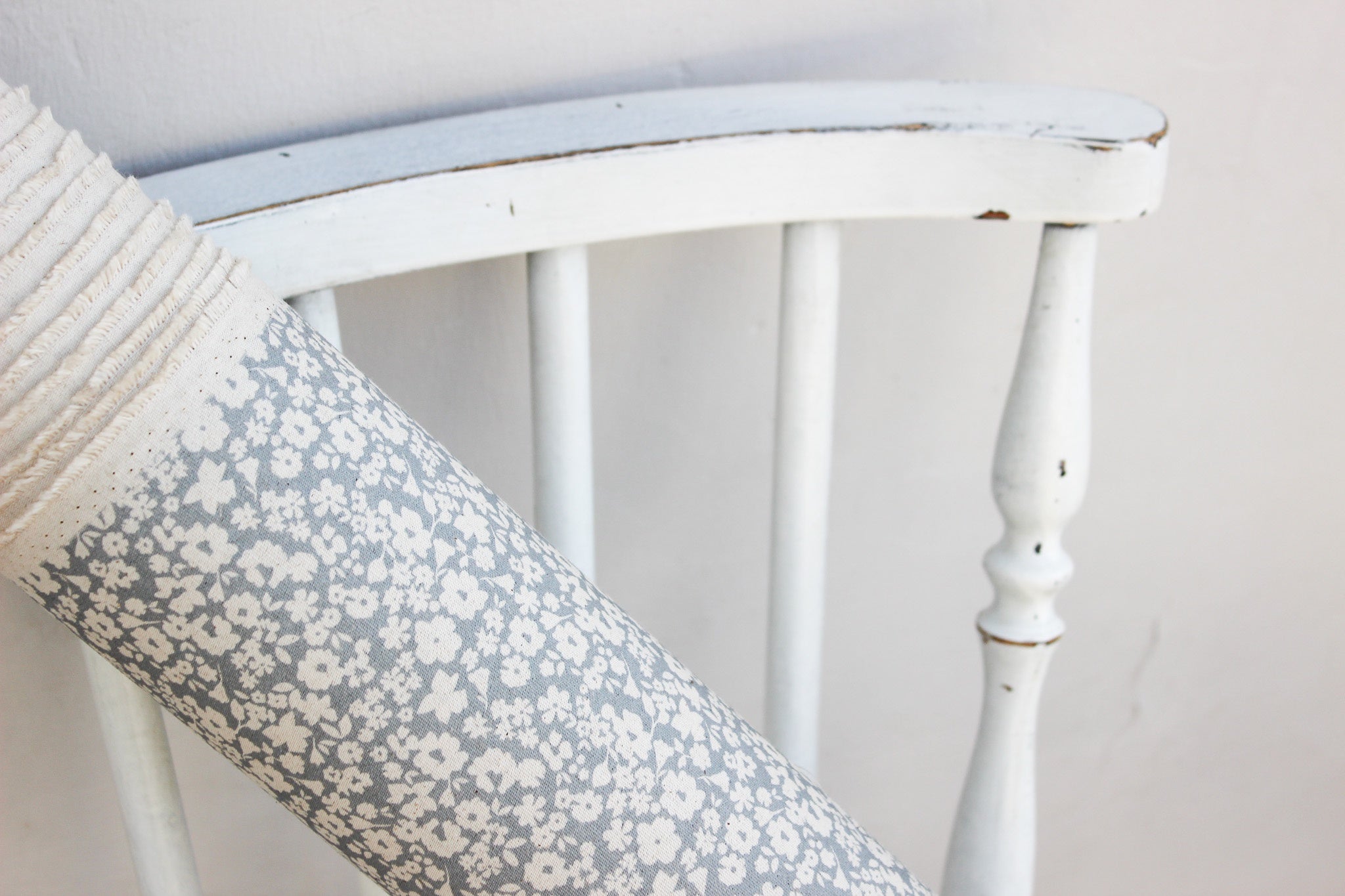 Fabric | Grey Fields of Flowers