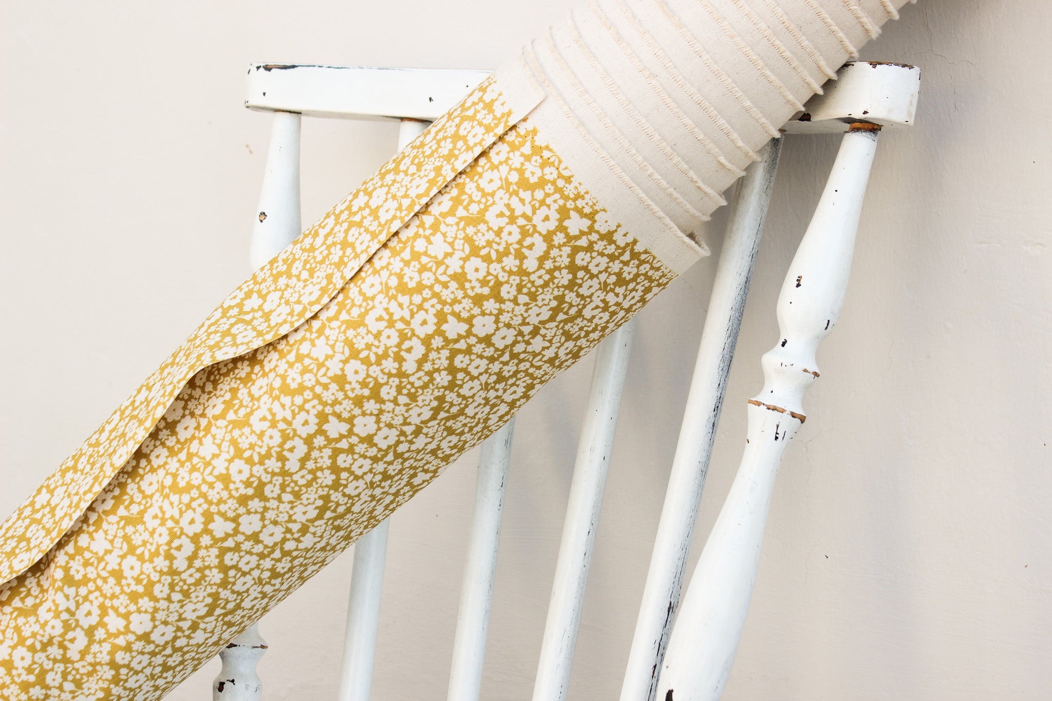 Fabric | Mustard Fields of Flowers