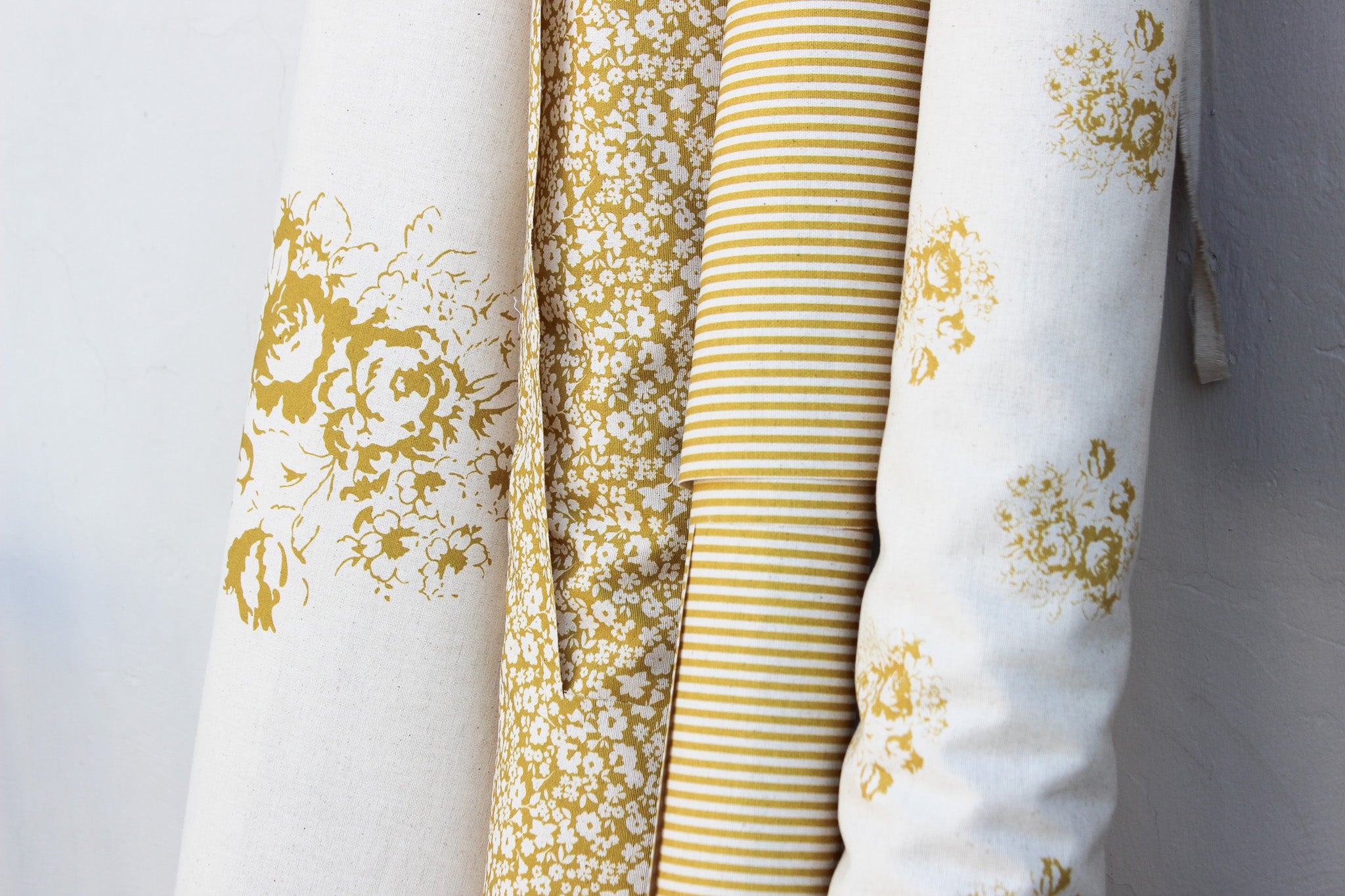 Fabric | Mustard Fields of Flowers