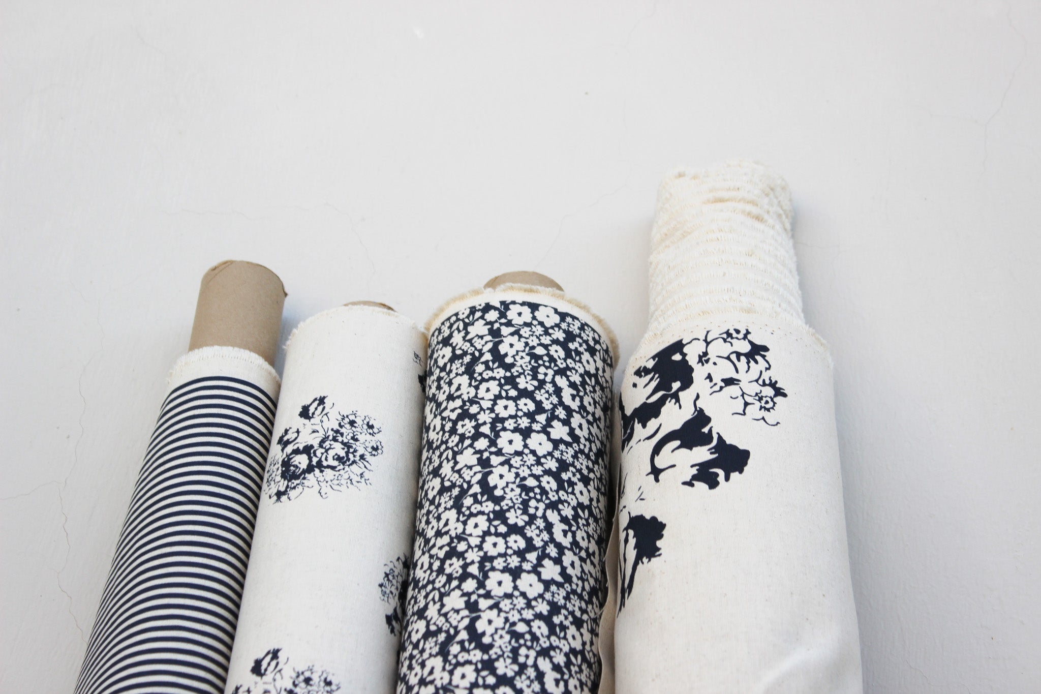 Fabric | Navy Fields of Flowers