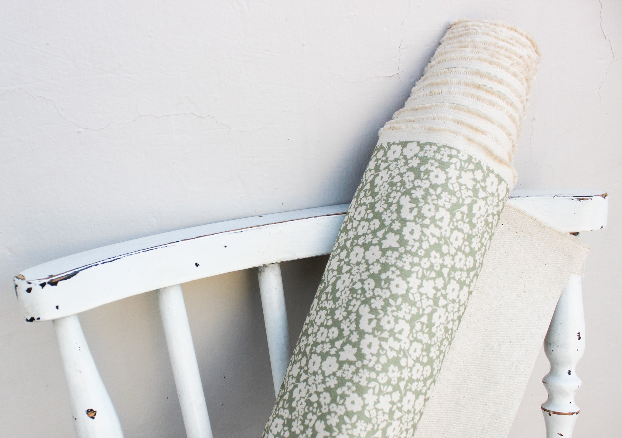 Fabric | Olive Fields of Flowers