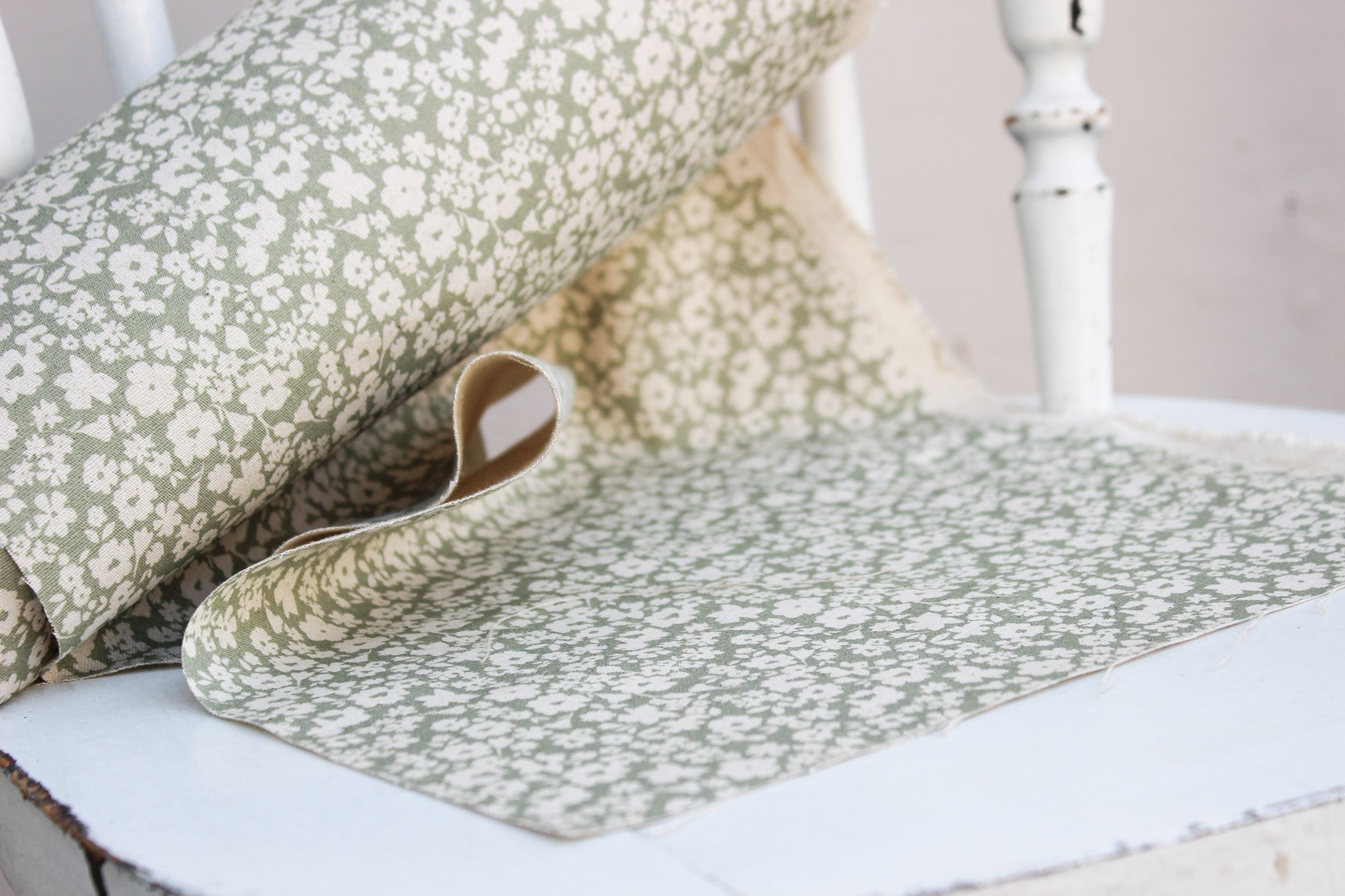 Fabric | Olive Fields of Flowers