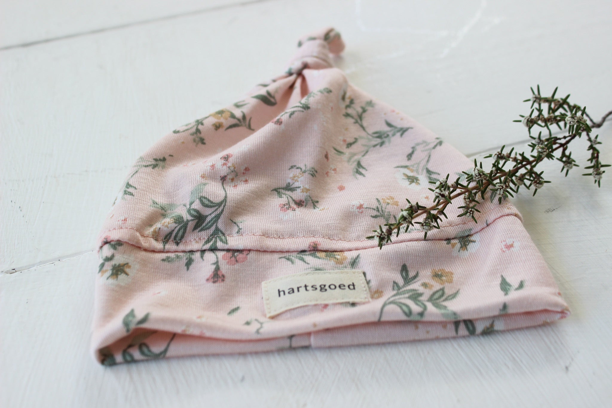 Knotted Hat | Blossoms on Blush