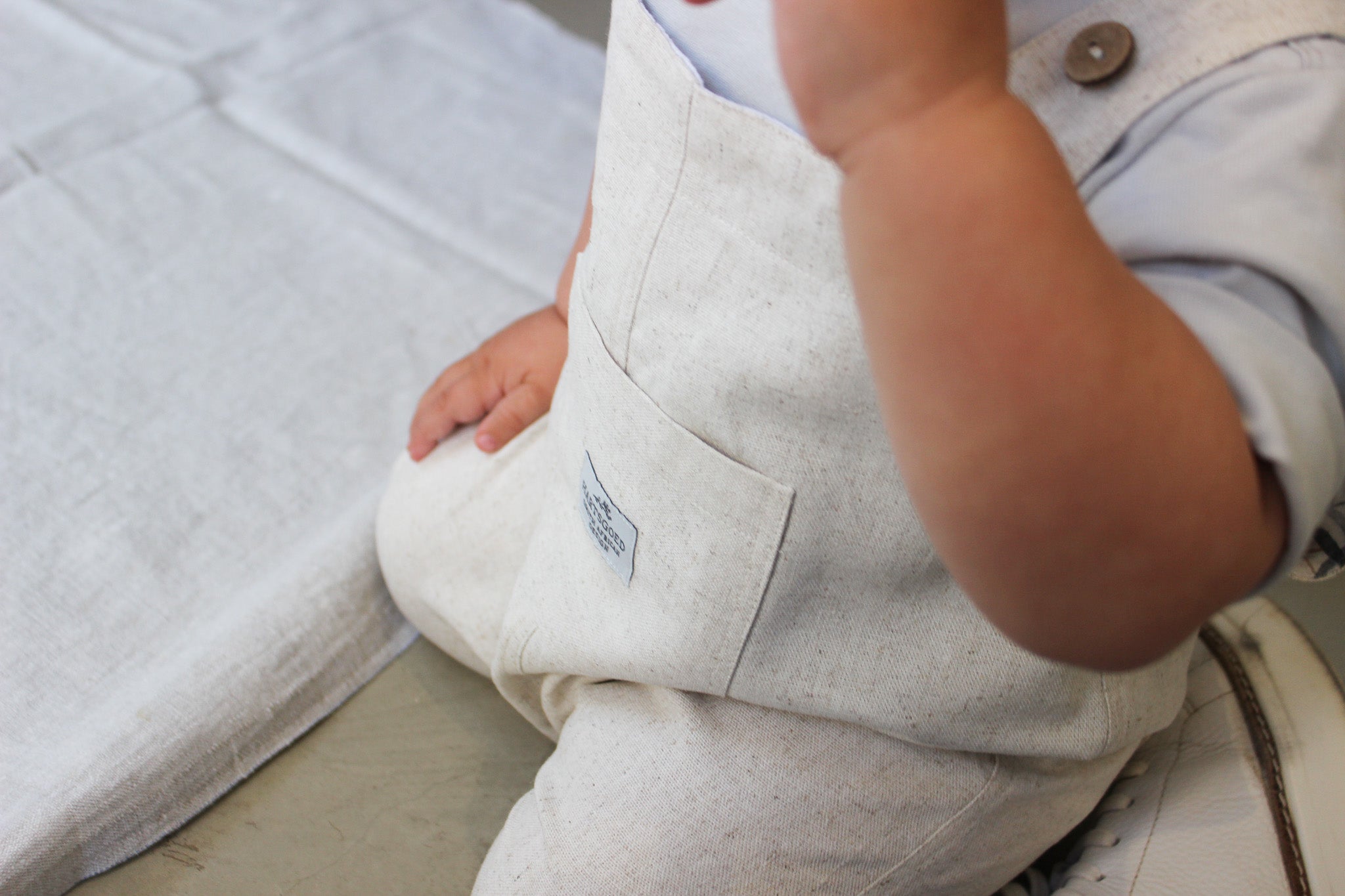 Stiaan Dungaree | Natural Linen