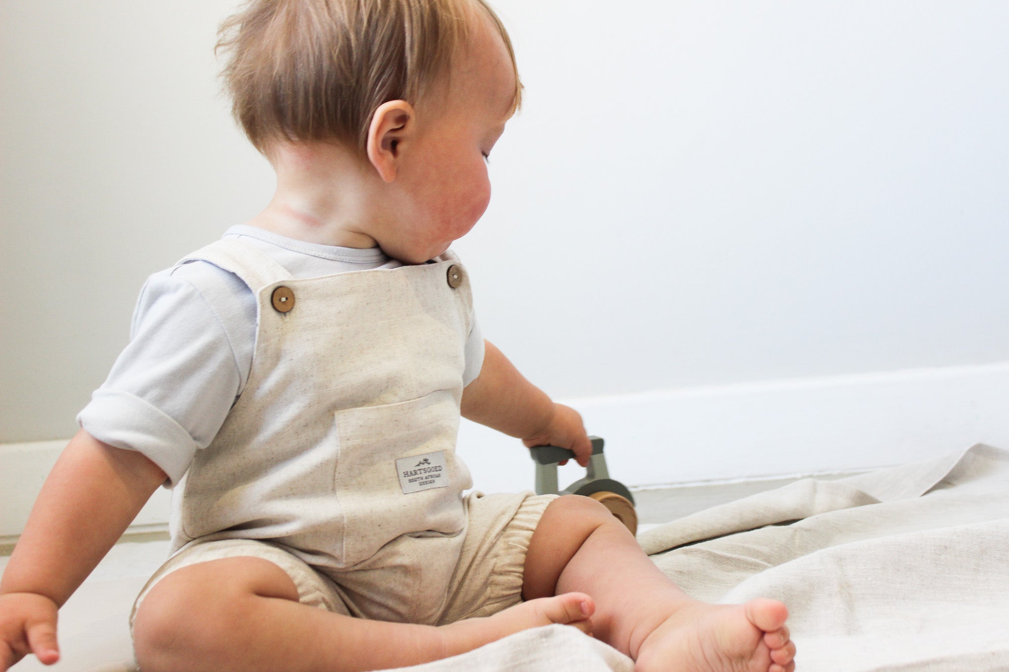 Stiaan Dungaree | Natural Linen