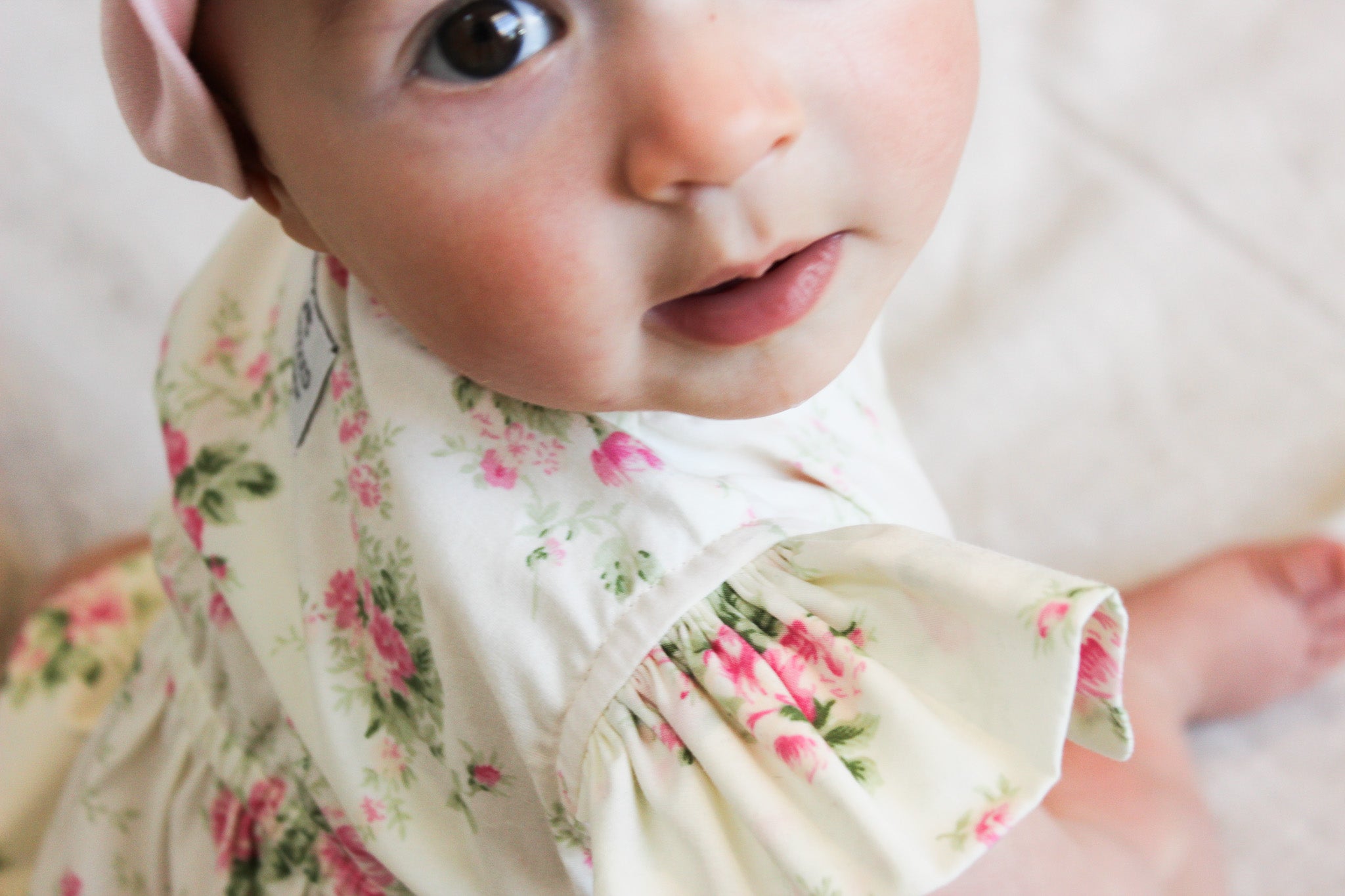 Beate Romper | Little Vintage Pink Roses