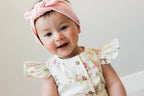 Beate Romper | Little Vintage Pink Roses