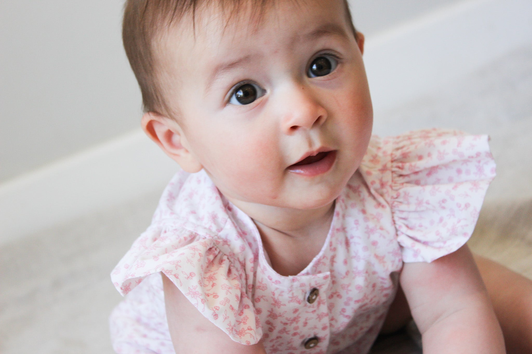 Beate Romper | Little Pink Floral