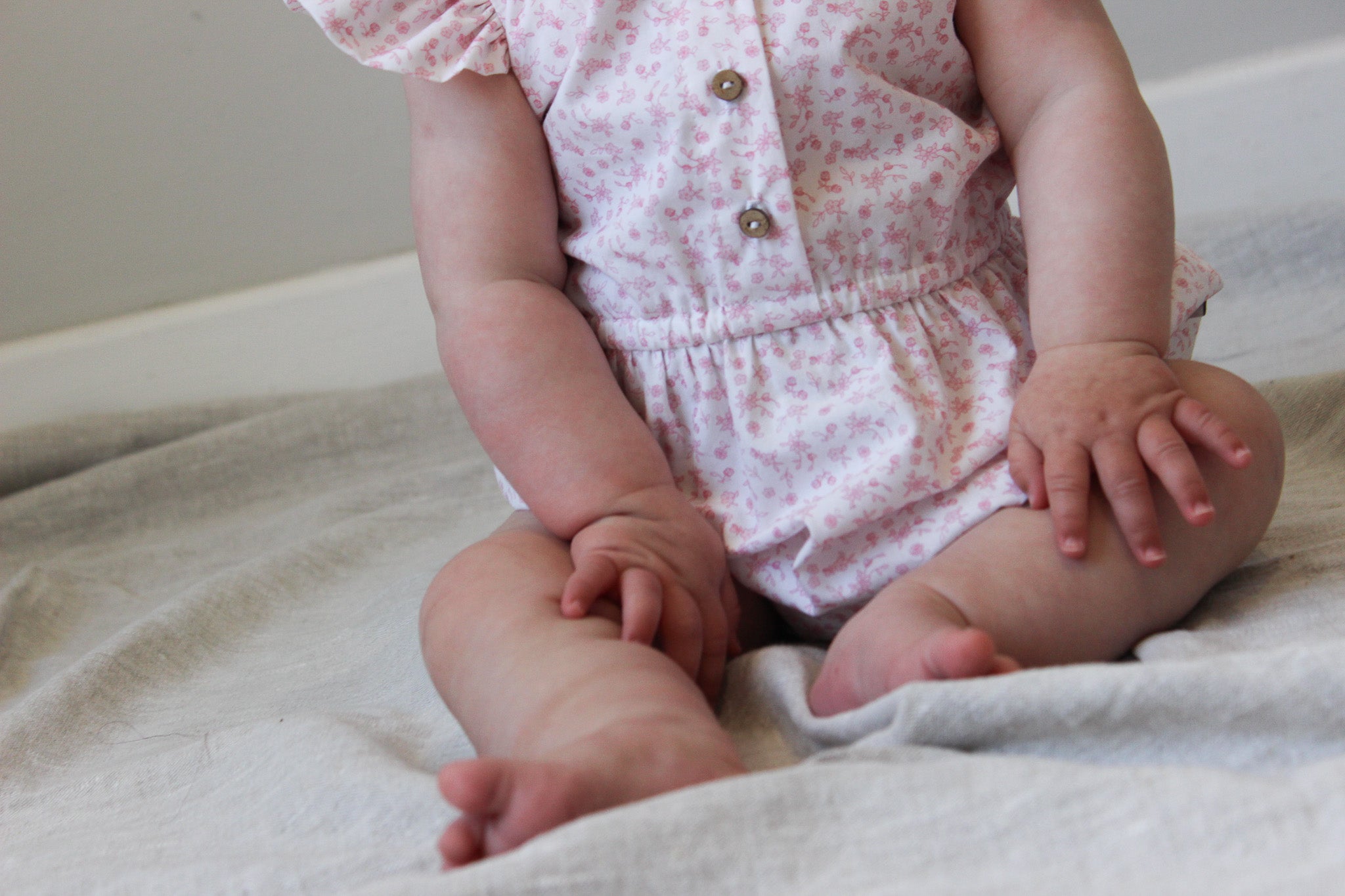 Beate Romper | Little Pink Floral
