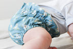 Jana Bottoms | Floral on Dusty Blue