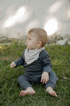 Bandana bib  |  Stone Stripe