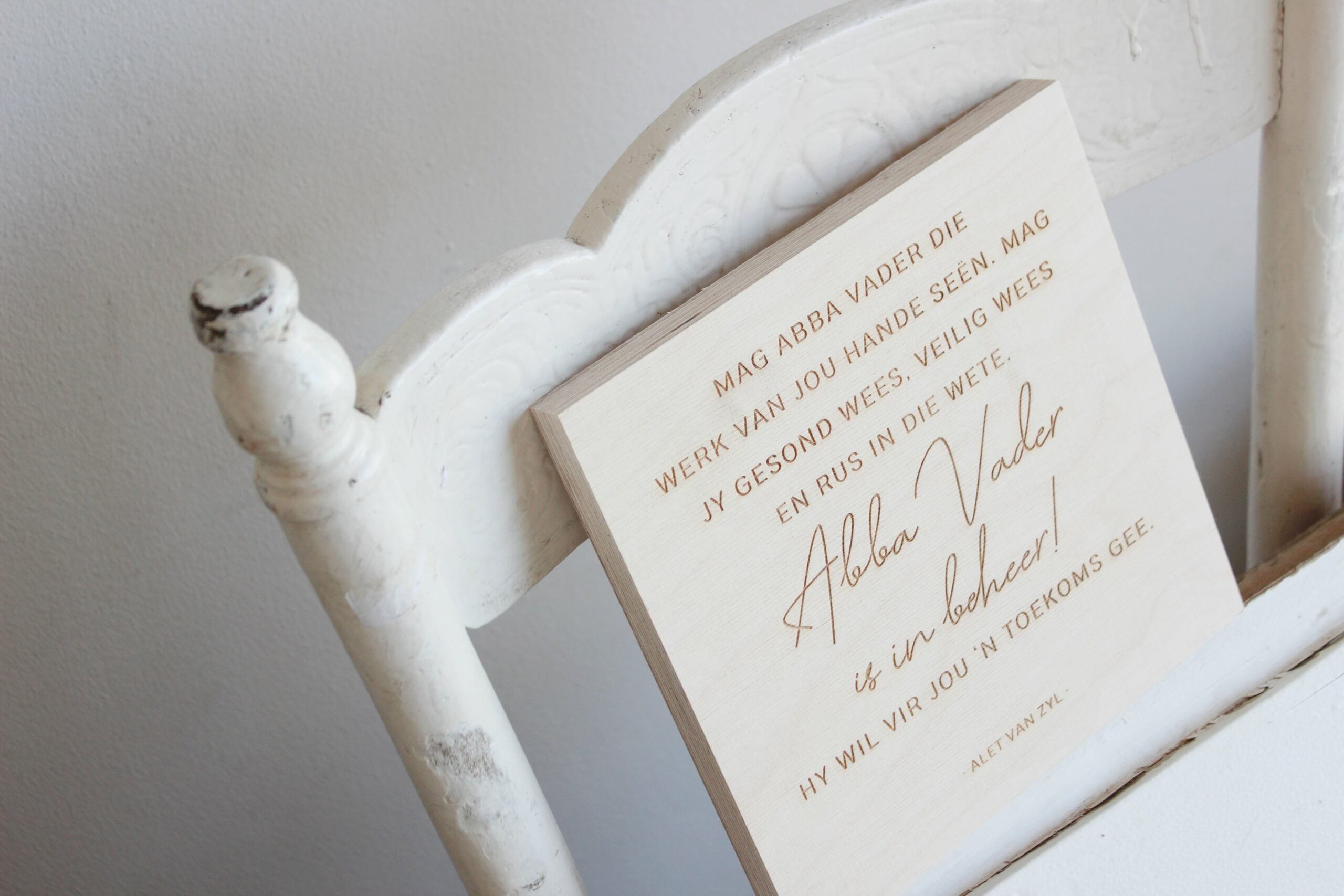 Wooden block  |  Werk van jou hande
