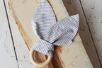 Wooden Teether | Blue stripe