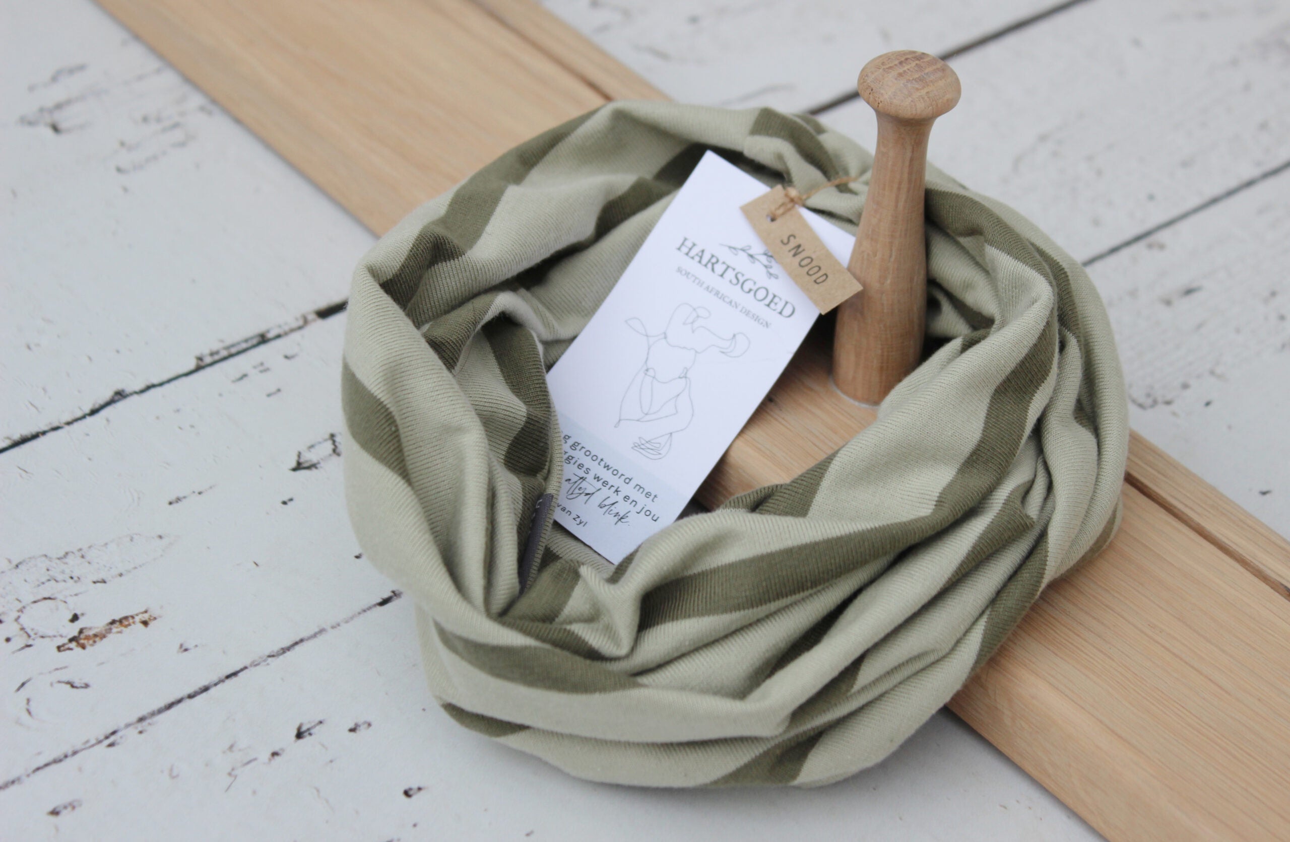 Snood  |  Green Stripe