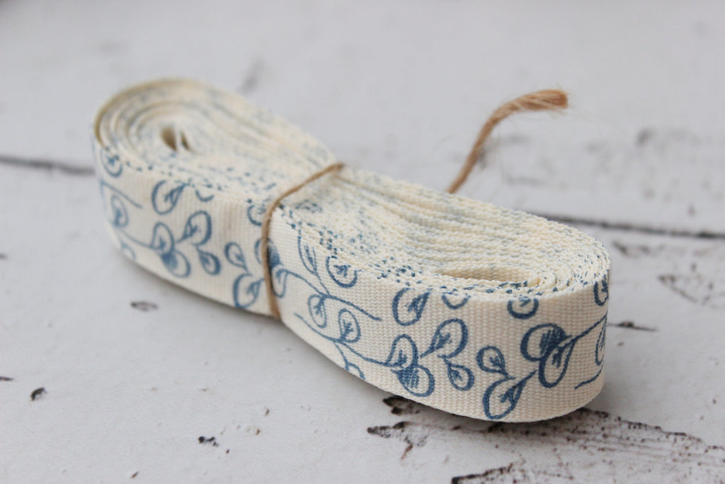 Ribbon 4m |  Blue leaf