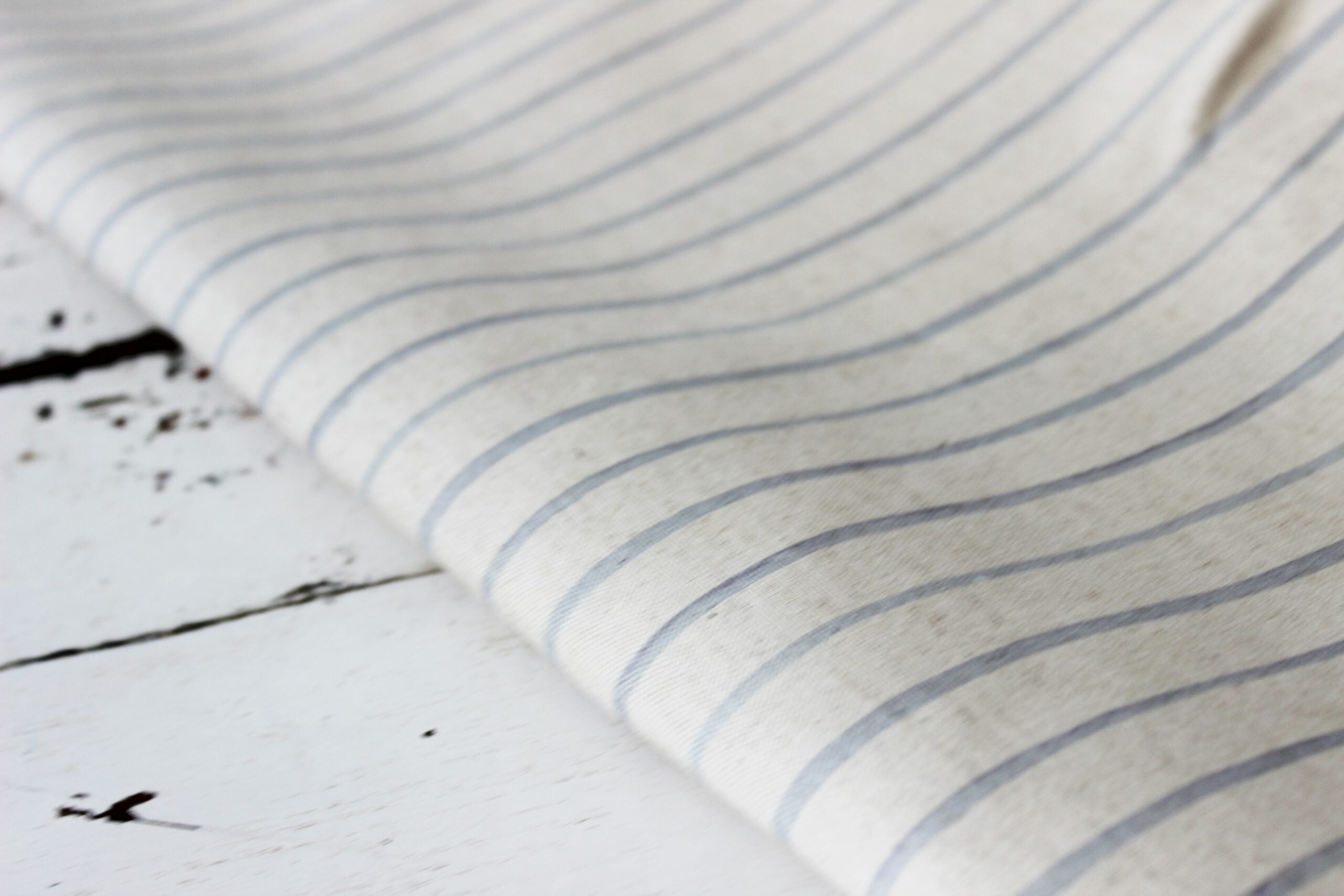 Hartsgoed Fabric  |  Blue watercolour Pinstripes
