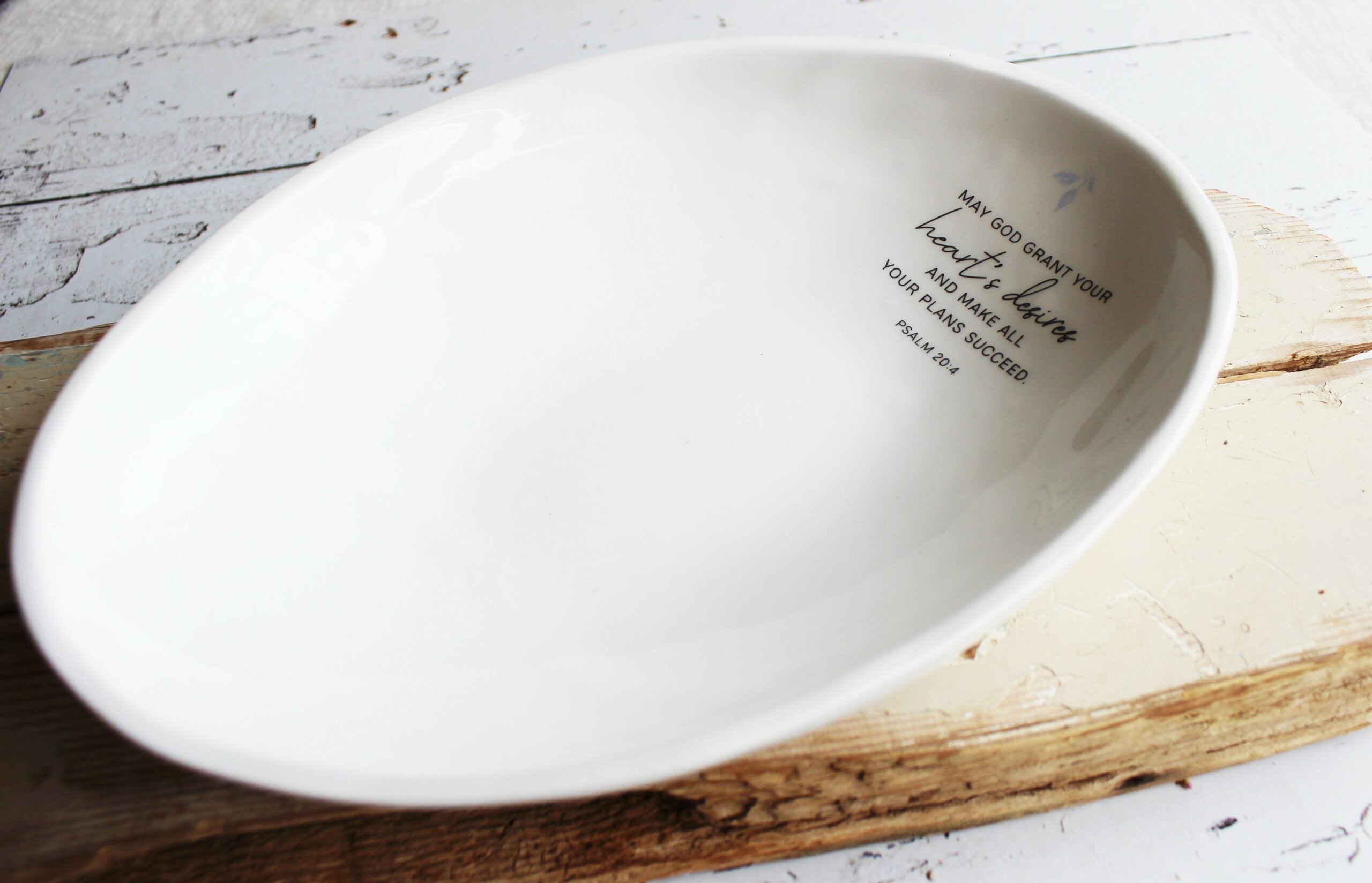 Karoo oval Bowl  |  Psalm 20:4