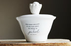 Sugar bowl / Jam pot  |  Vreugde in jou huis