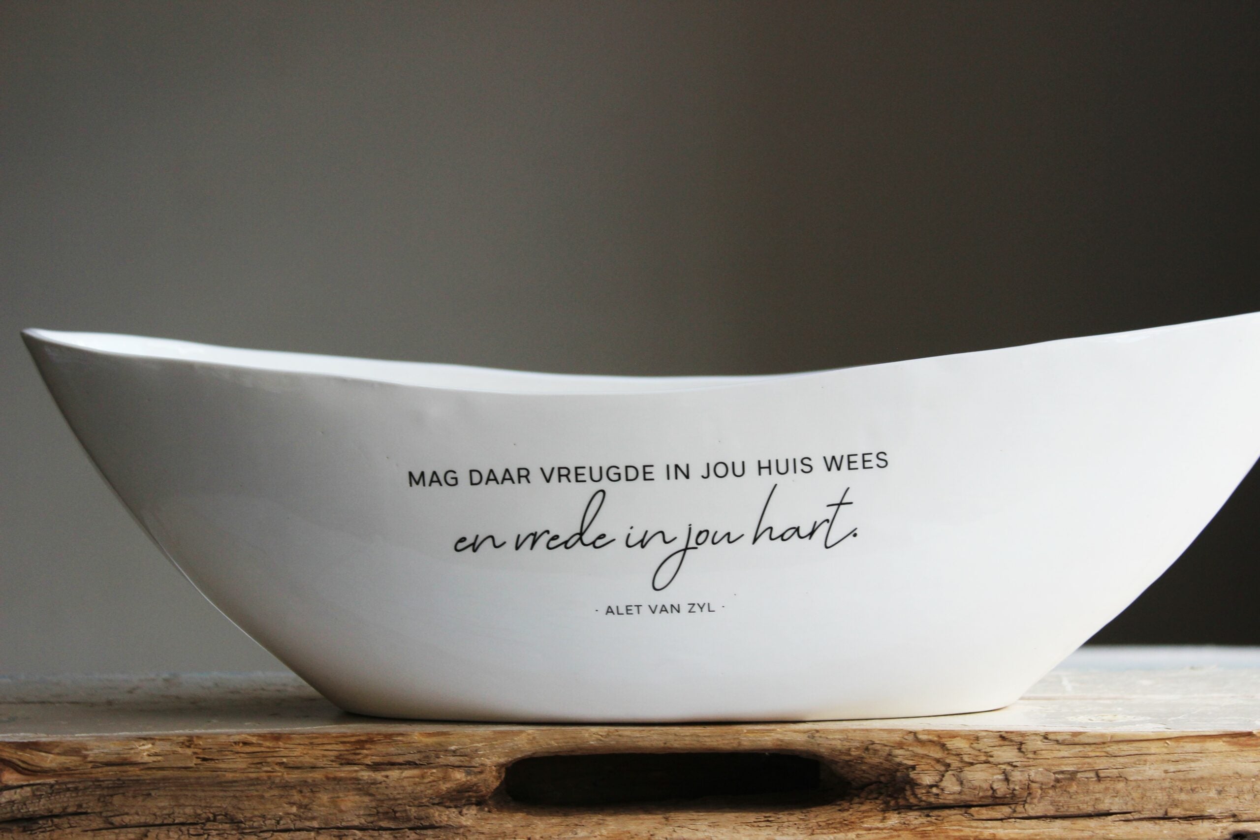 Large sloop Bowl  |  Vreugde in jou huis